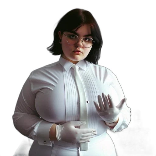 jacket, staff, dress, robot transparent PNG cut-out