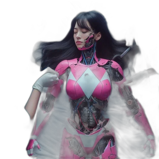 robot, dress, weapon, concept art transparent PNG cut-out