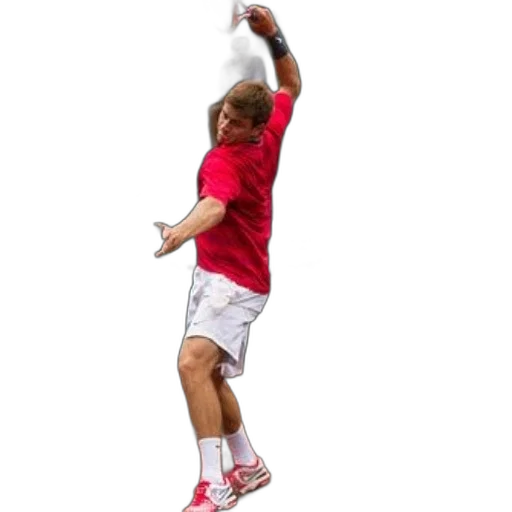 staff, tennis, player, red transparent PNG cut-out
