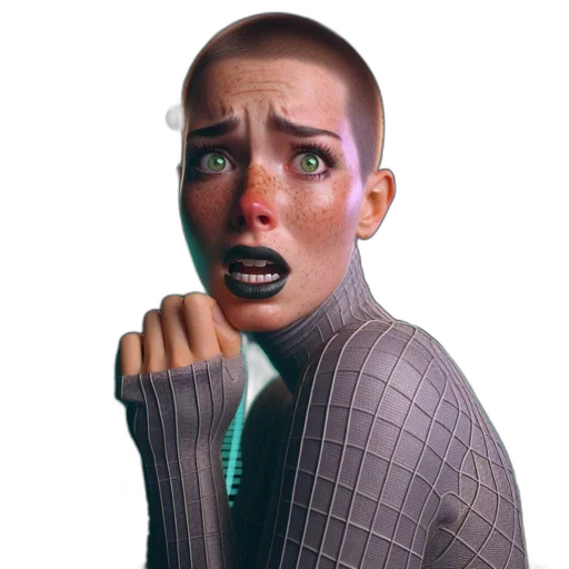 face, jacket, creature, robot transparent PNG cut-out