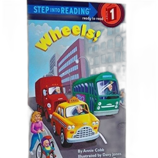 children, book, titled, wheels transparent PNG cut-out