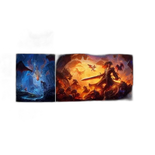 dragon, sword, fantasy art, concept art transparent PNG cut-out
