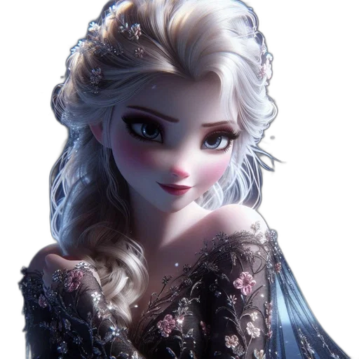 dress, crown, fantasy art, concept art transparent PNG cut-out