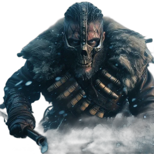 face, concept art, fantasy art, 3d render transparent PNG cut-out