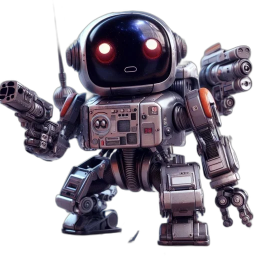 robot, weapon, staff, concept art transparent PNG cut-out