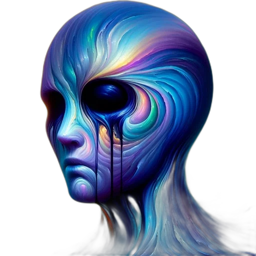 mask, face, creature, hair transparent PNG cut-out