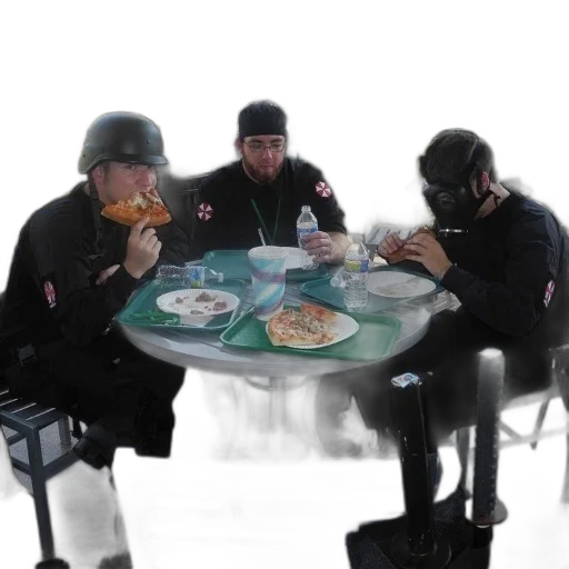 food, jacket, staff, mask transparent PNG cut-out