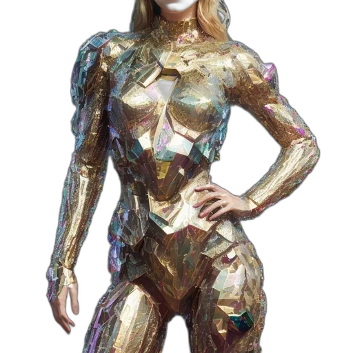 robot, jewelry, dress, concept art transparent PNG cut-out
