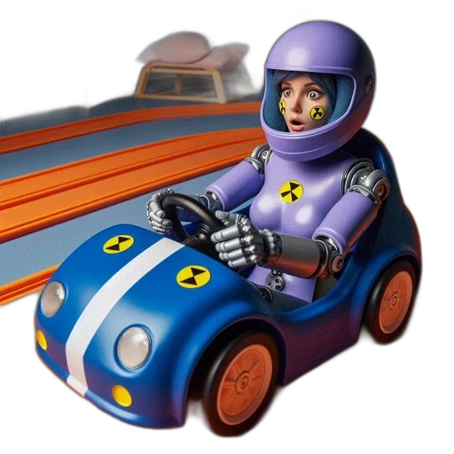 car, robot, concept art, 3d render transparent PNG cut-out