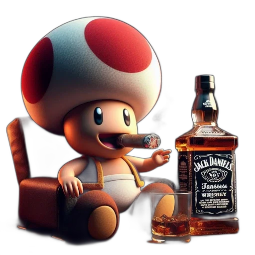 bottle, hat, weapon, robot transparent PNG cut-out
