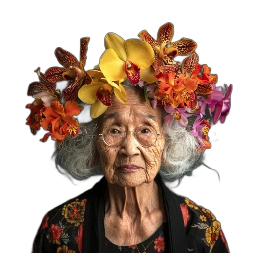 hat, crown, mask, flower transparent PNG cut-out