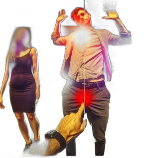 jacket, staff, mask, dress transparent PNG cut-out