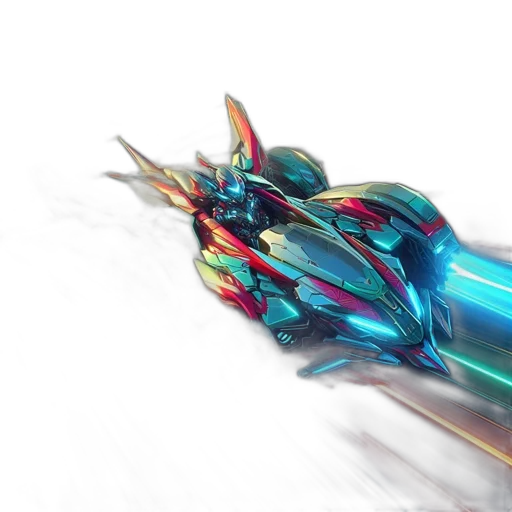 sword, weapon, dragon, robot transparent PNG cut-out