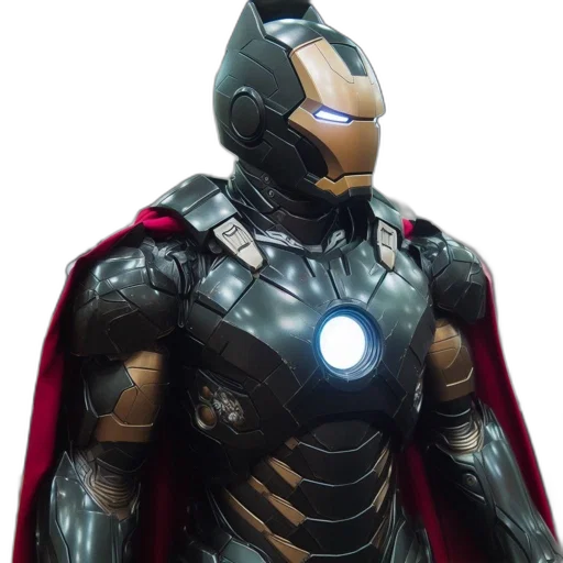 mask, robot, 3d render, concept art transparent PNG cut-out