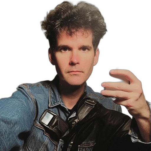 jacket, hair, staff, weapon transparent PNG cut-out