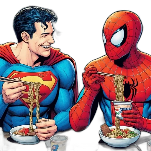 food, comic book art, concept art, superman transparent PNG cut-out