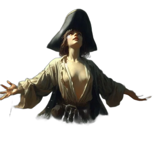 staff, hat, dress, jacket transparent PNG cut-out