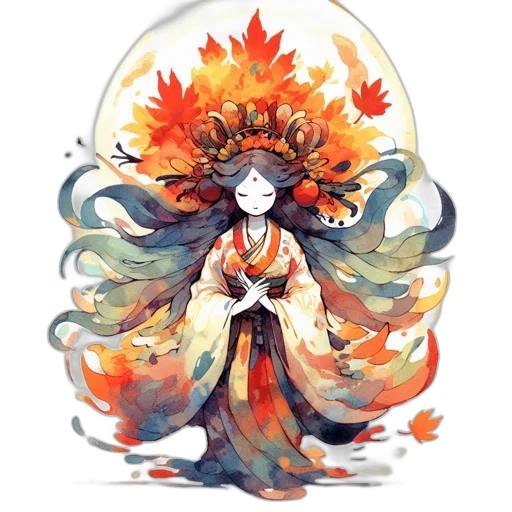 dress, flower, crown, mask transparent PNG cut-out