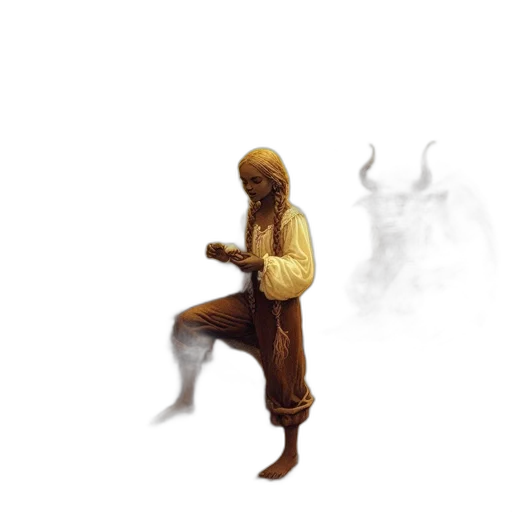 creature, staff, mask, animal transparent PNG cut-out