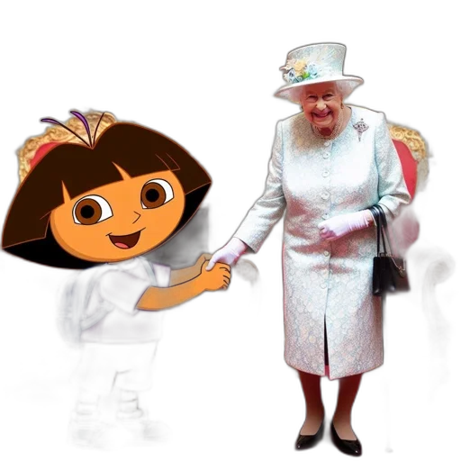 crown, hat, staff, dress transparent PNG cut-out