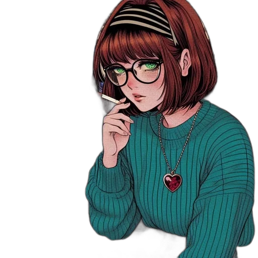 jacket, hat, face, dress transparent PNG cut-out