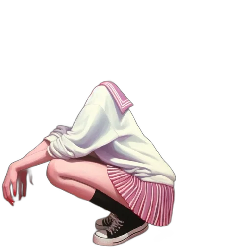 dress, jacket, shoes, mask transparent PNG cut-out