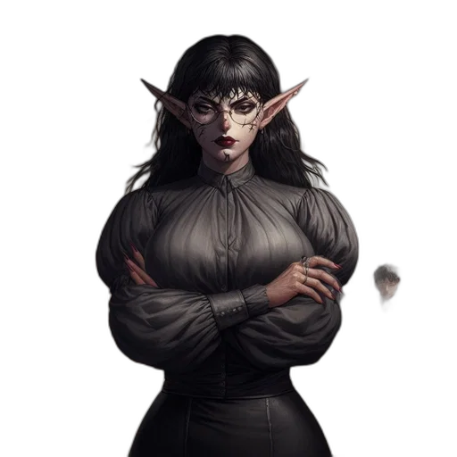 staff, dress, fantasy art, concept art transparent PNG cut-out