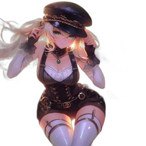 dress, hat, crown, staff transparent PNG cut-out