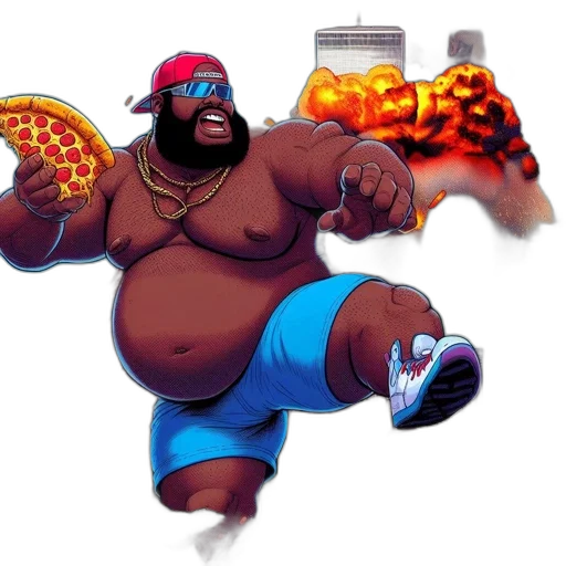 food, concept art, pixel art, comic book art transparent PNG cut-out