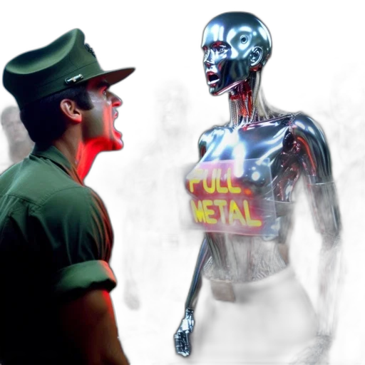 robot, concept art, comic book art, 3d render transparent PNG cut-out