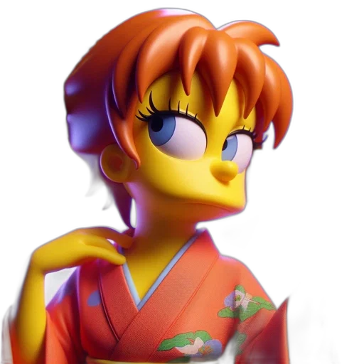 3d render, vaporwave, concept art, anime transparent PNG cut-out