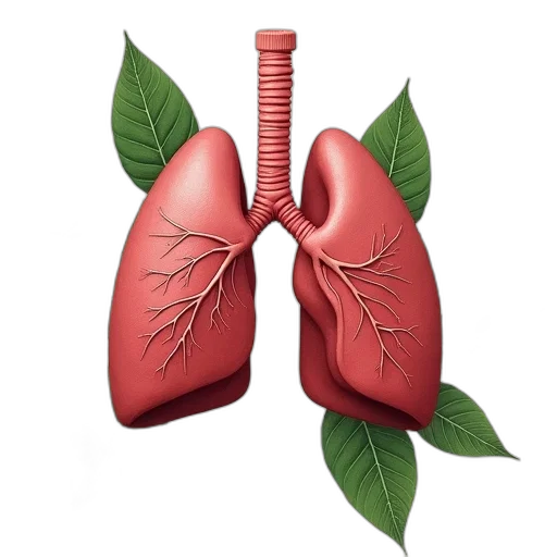 human, lungs, green, leaves transparent PNG cut-out