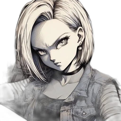 face, jacket, hair, mask transparent PNG cut-out