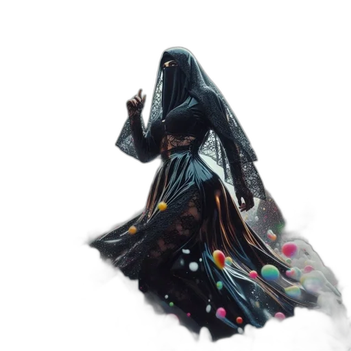 dress, umbrella, weapon, staff transparent PNG cut-out