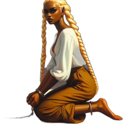 staff, hair, jewelry, concept art transparent PNG cut-out