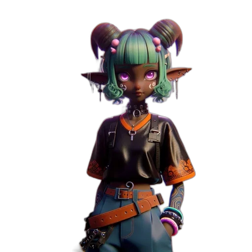 staff, weapon, concept art, 3d render transparent PNG cut-out