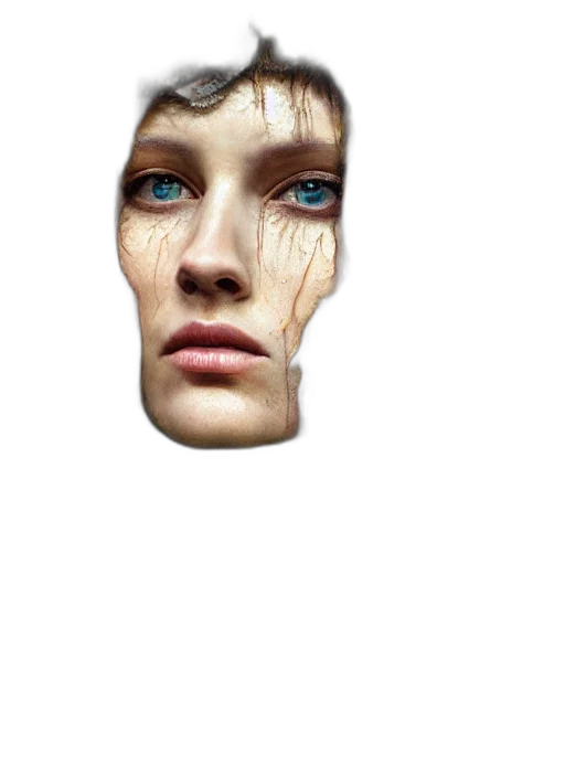 face, mask, robot, jacket transparent PNG cut-out
