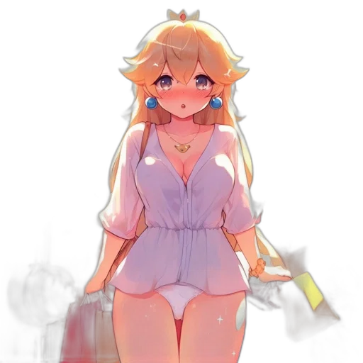 dress, staff, weapon, crown transparent PNG cut-out