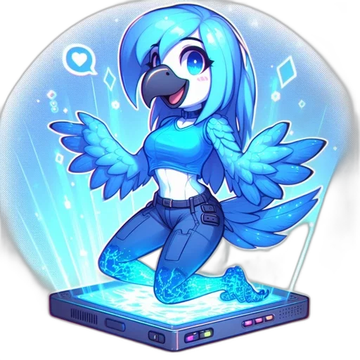 pixel art, concept art, vaporwave, cartoon transparent PNG cut-out