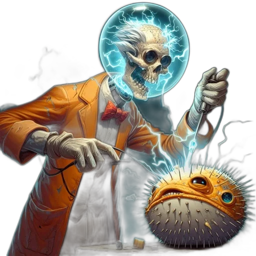 creature, mask, staff, robot transparent PNG cut-out