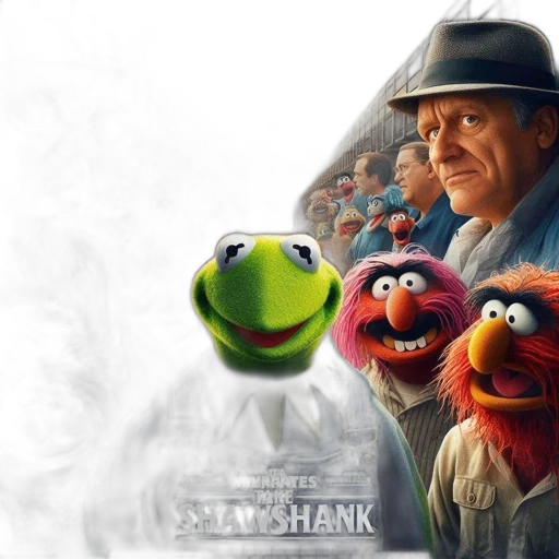 hat, concept art, photorealistic, muppets transparent PNG cut-out
