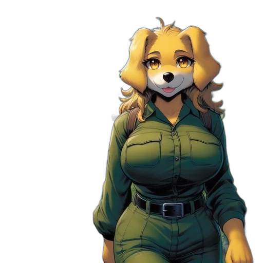 staff, animal, jacket, dress transparent PNG cut-out