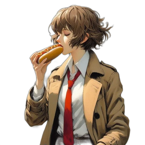 food, jacket, weapon, staff transparent PNG cut-out