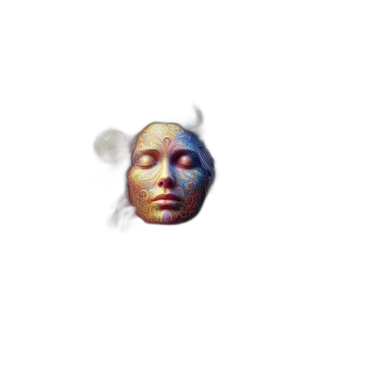 face, mask, creature, jewelry transparent PNG cut-out