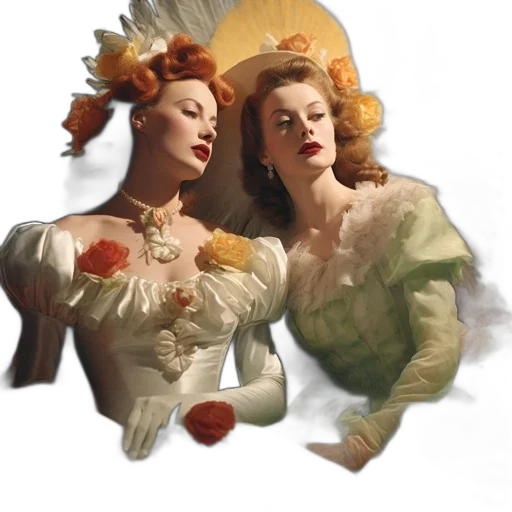 crown, jewelry, dress, oil painting transparent PNG cut-out