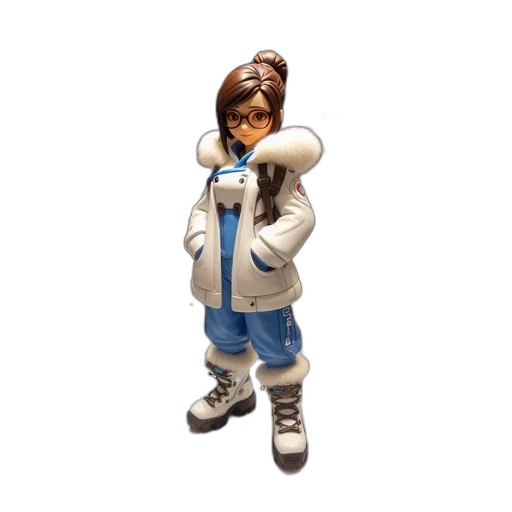 jacket, staff, robot, face transparent PNG cut-out