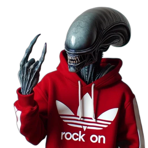 jacket, robot, mask, creature transparent PNG cut-out