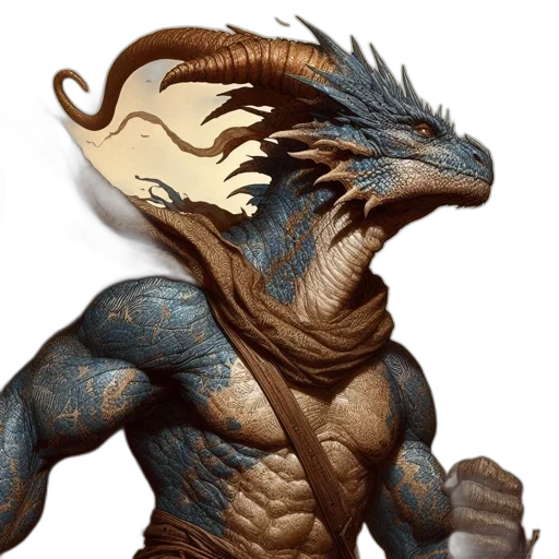 dragon, creature, staff, animal transparent PNG cut-out