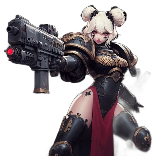 weapon, concept art, cyberpunk, fantasy art transparent PNG cut-out