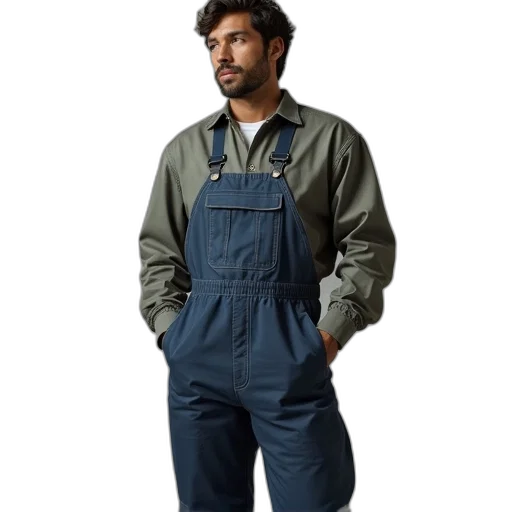 jacket, staff, mens, overall transparent PNG cut-out